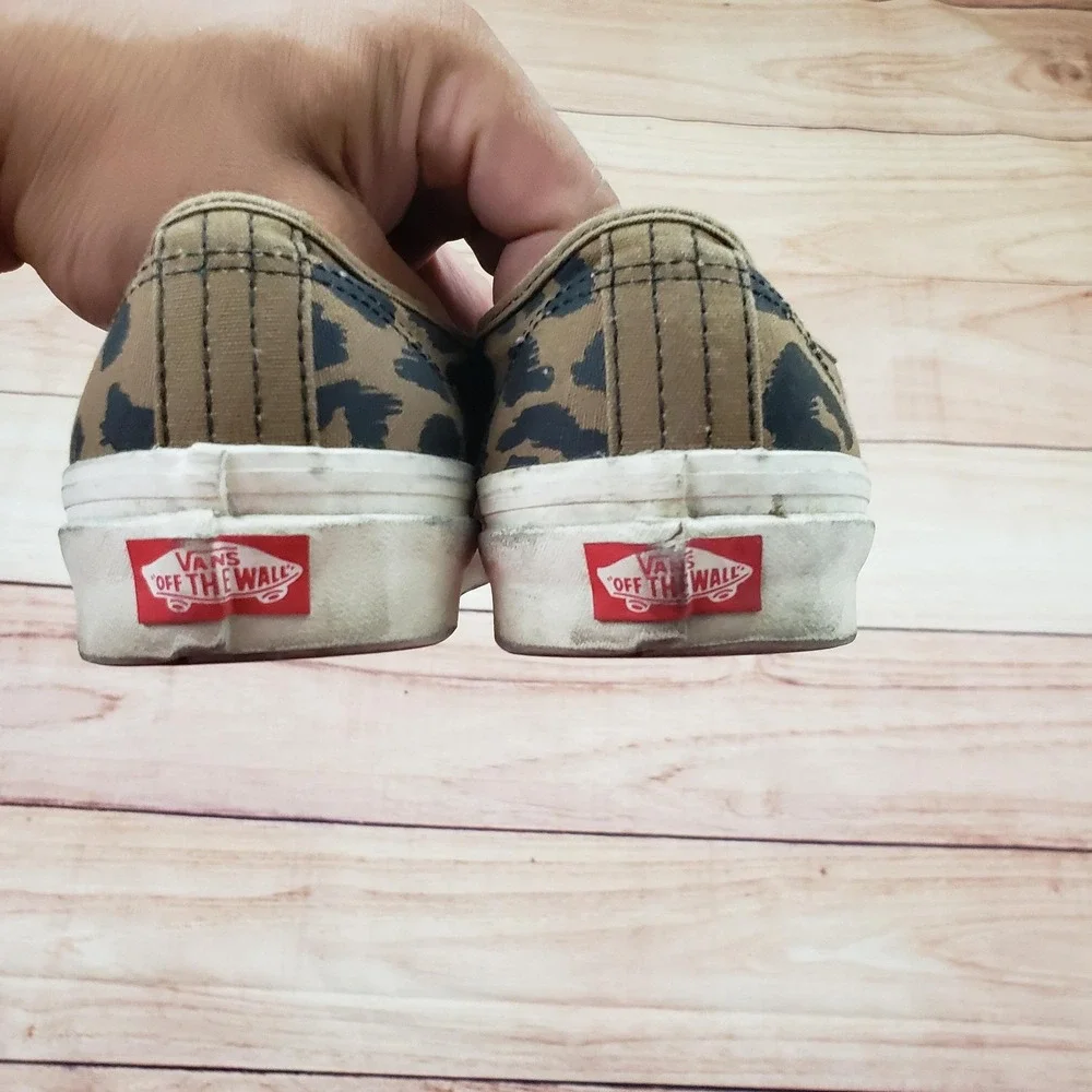 Vans Shoes Mens Size 9 Leopard Print UltraCush 44 Lace Up Canvas Skate Sneakers - Picture 6 of 10